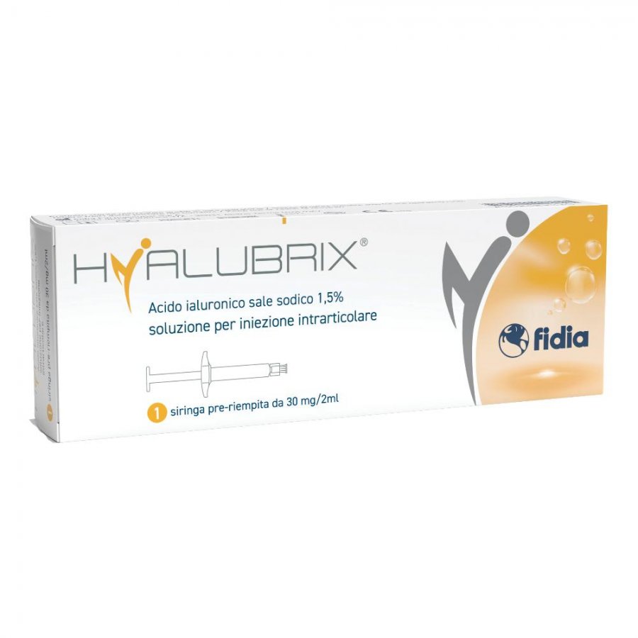 SIRINGA INTRA-ARTICOLARE HYALUBRIX ACIDO IALURONICO 1,5% 30 MG 2 ML  - Parafarmacia Mostacciano