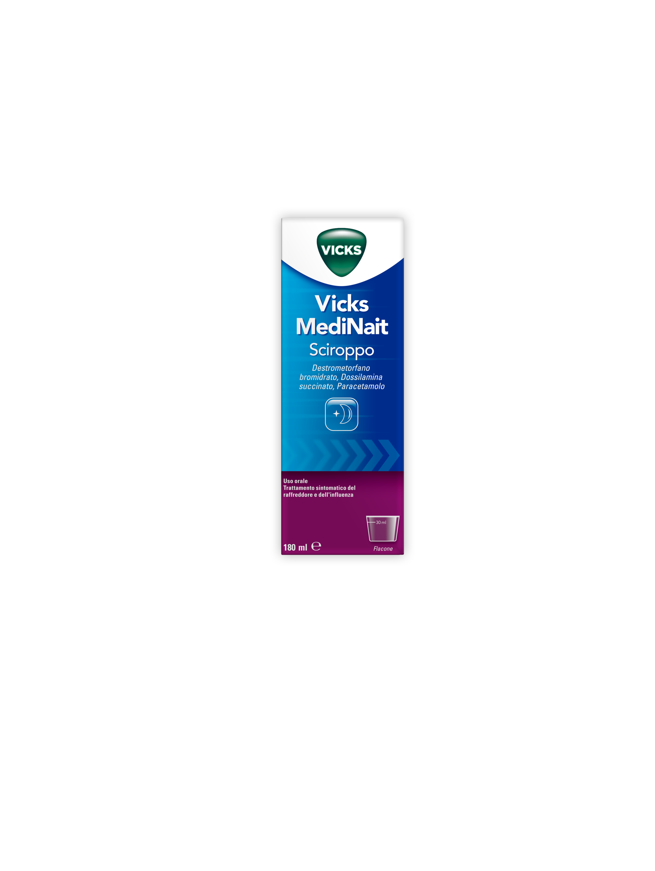 VICKS MEDINAIT*SCIR 180ML - Parafarmacia Mostacciano