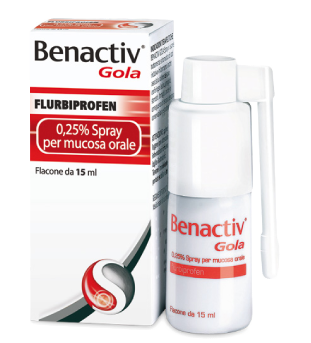 BENACTIV GOLA*SPRAY 15ML 0,25% - Parafarmacia Mostacciano