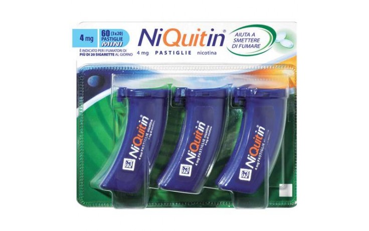 NIQUITIN*60PASTL 4MG MENTA FL - Parafarmacia Mostacciano
