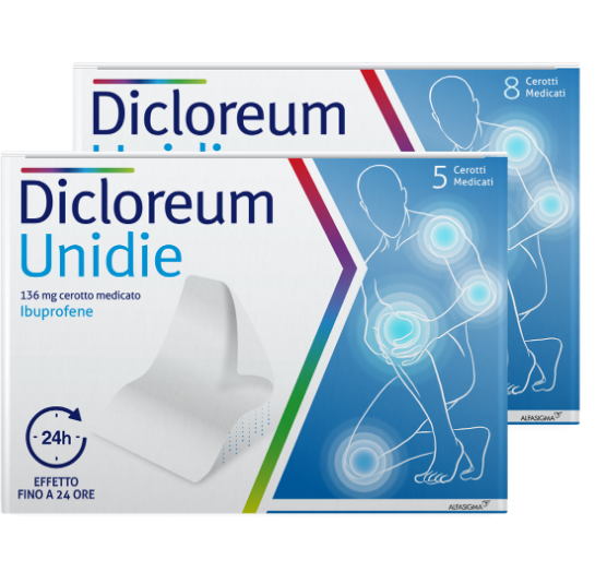 DICLOREUM UNIDIE*8CER 136MG24H - Parafarmacia Mostacciano