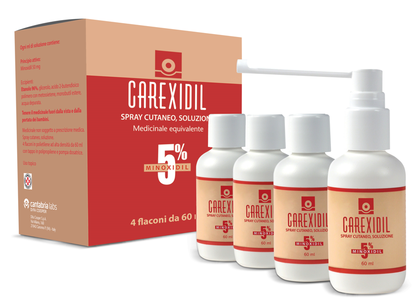 CAREXIDIL*4FL SOLUZ CUT 60ML5% - Parafarmacia Mostacciano