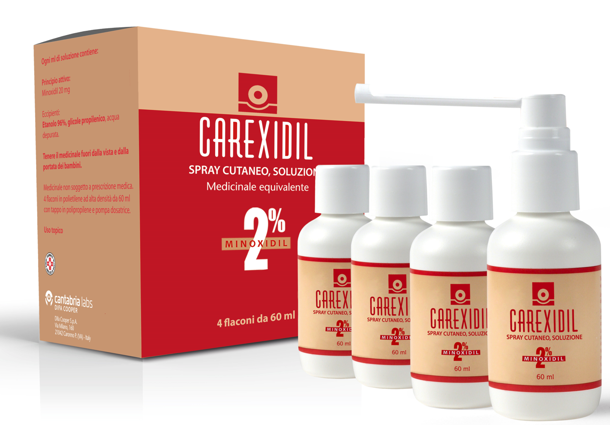 CAREXIDIL*4FL SOLUZ CUT 60ML2% - Parafarmacia Mostacciano