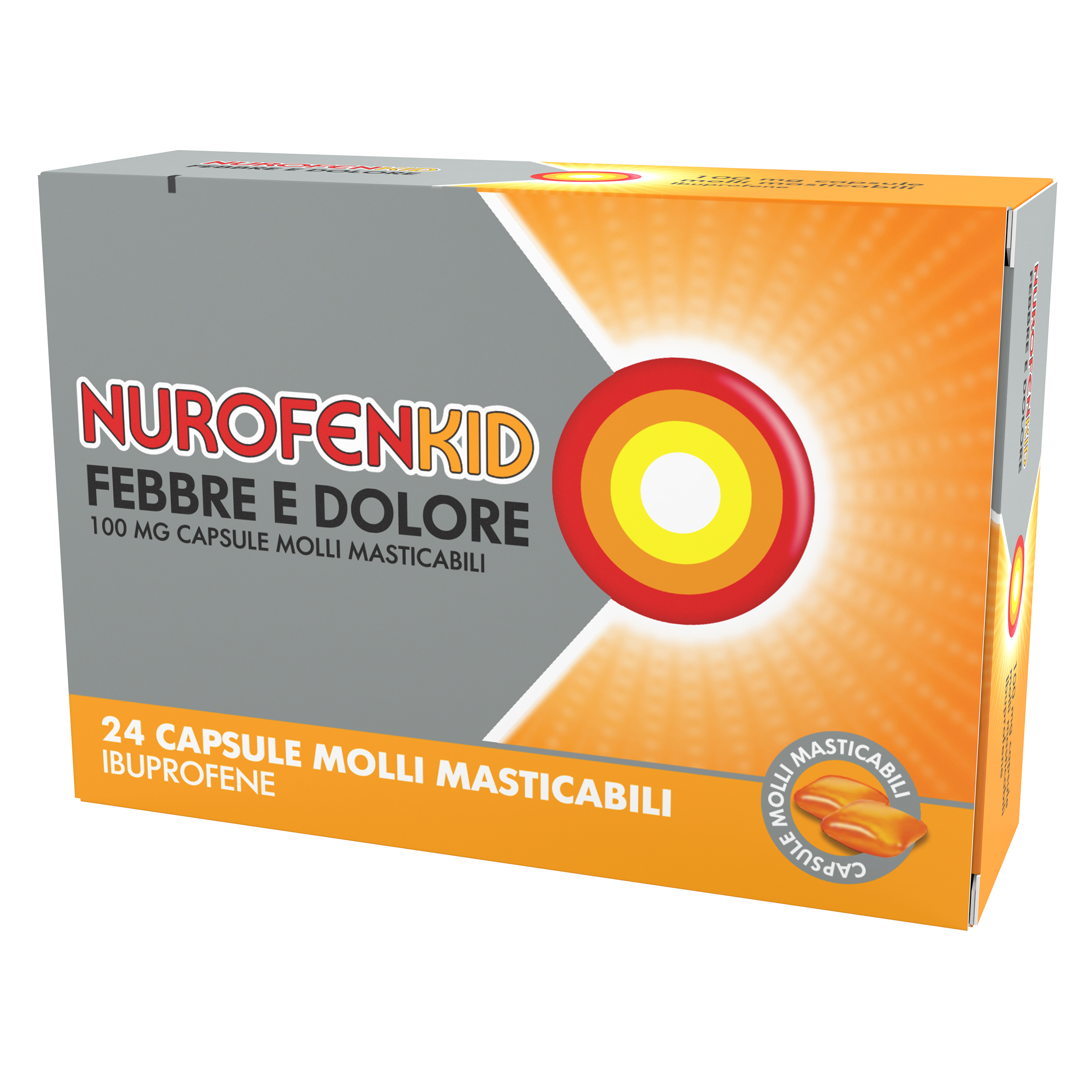 NUROFENKID FEBBRE D*24CPS100MG - Parafarmacia Mostacciano