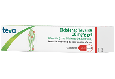 DICLOFENAC TEVA*GEL 60G 10MG/G - Parafarmacia Mostacciano
