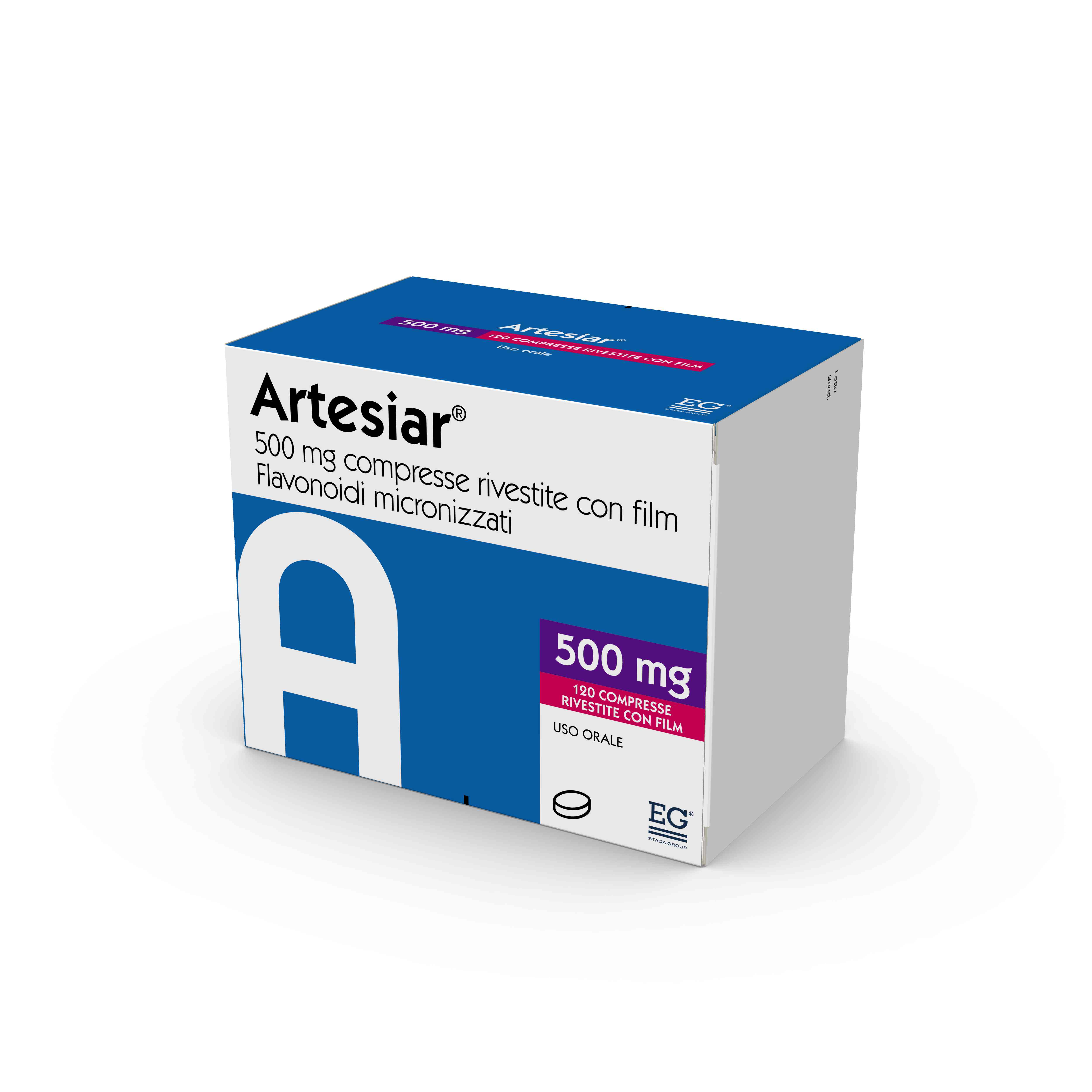 ARTESIAR*120CPR RIV 500MG - Parafarmacia Mostacciano