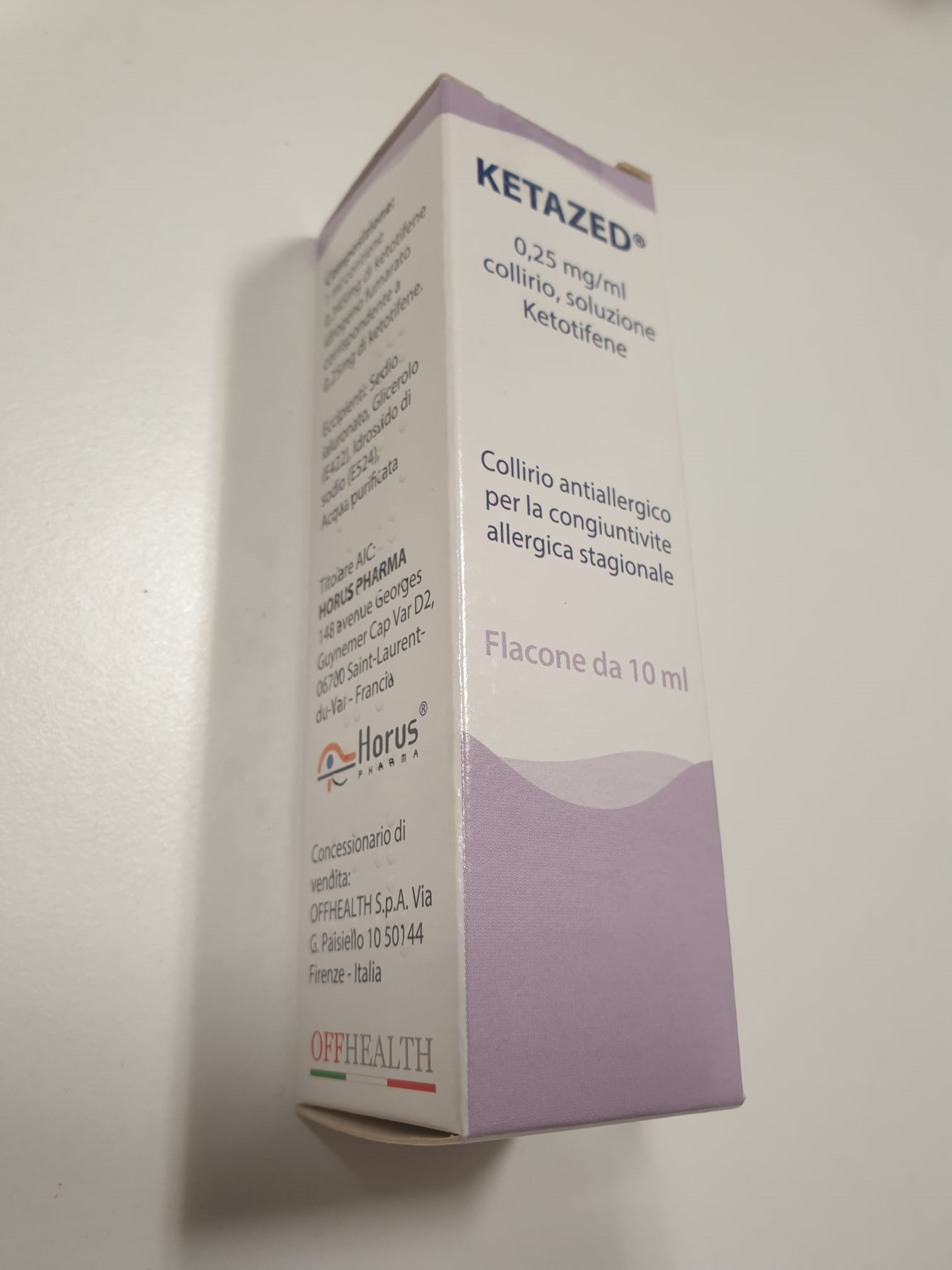 KETAZED*COLL 1FL 10ML0,25MG/ML - Parafarmacia Mostacciano