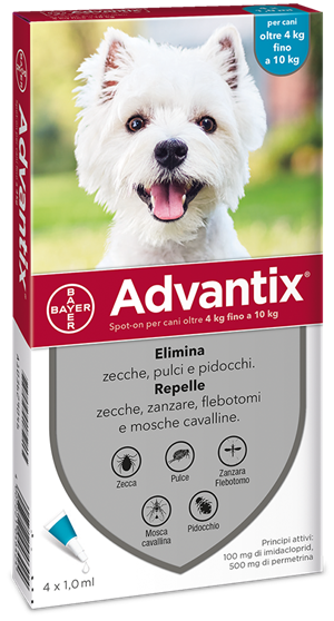 ADVANTIX SPOT ON*4PIP 4-10KG - Parafarmacia Mostacciano