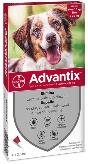 ADVANTIX SPOT ON*4PIP 10-25KG - Parafarmacia Mostacciano