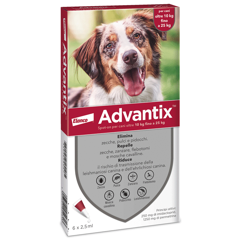 ADVANTIX SPOT ON*6PIP 10-25KG - Parafarmacia Mostacciano