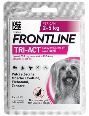 FRONTLINE TRI-ACT*1PIP 2-5KG - Parafarmacia Mostacciano