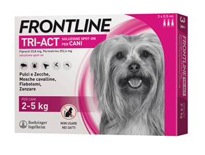 FRONTLINE TRI-ACT*3PIP 2-5KG - Parafarmacia Mostacciano