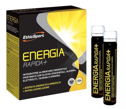 ETHICSPORT ENERGIA RAPIDA+ 10 FLACONCINI 25 ML - Parafarmacia Mostacciano