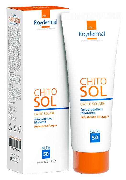 CHITOSOL LATTE SOLARE FP 50 TUBO 125 ML - Parafarmacia Mostacciano