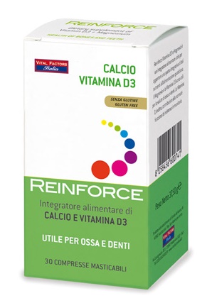 REINFORCE CALCIO + VITAMINA D3 30 COMPRESSE MASTICABILI - Parafarmacia Mostacciano
