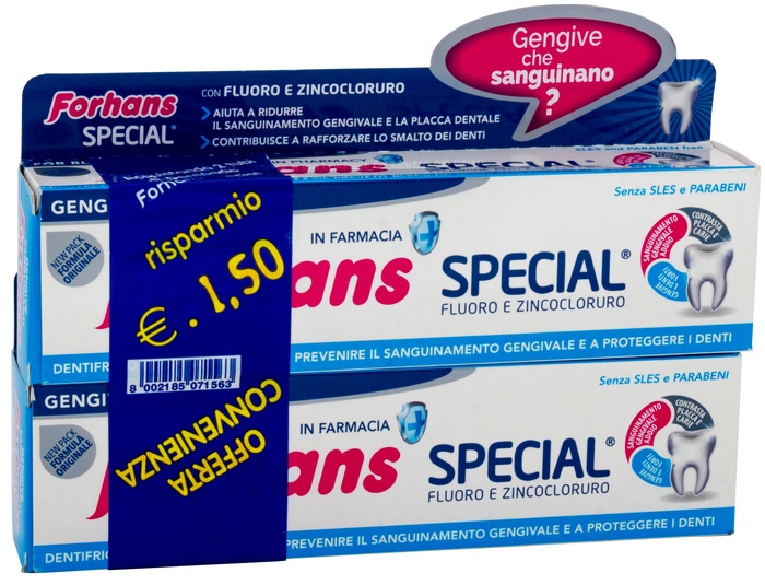 FORHANS SP DENTIF 2X75ML - Parafarmacia Mostacciano
