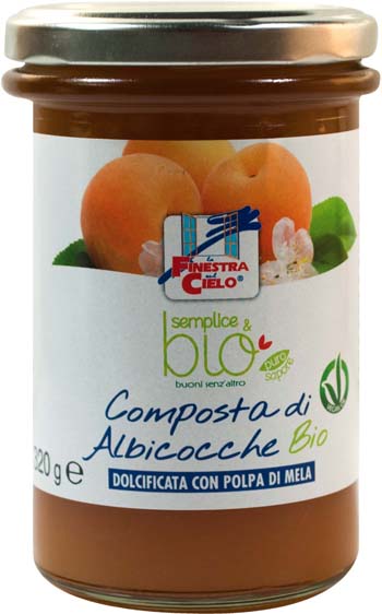 COMPOSTA DI ALBICOCCA CON POLPA DI MELA BIO 320 G - Parafarmacia Mostacciano