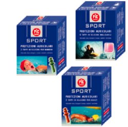 TAPPO AURICOLARE IN SILICONE PIC SPORT PER ADULTI 2 PEZZI - Parafarmacia Mostacciano
