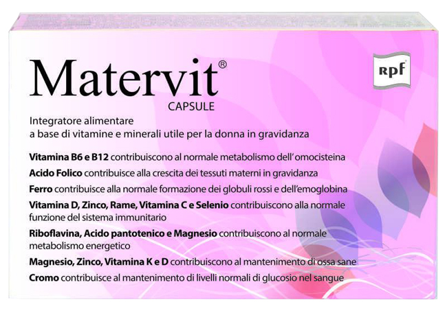 MATERVIT 30 CAPSULE - Parafarmacia Mostacciano