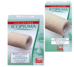 ICOPIUMA BENDA GARZA ELASTICA AUTOFISSANTE CM8X4MT - Parafarmacia Mostacciano