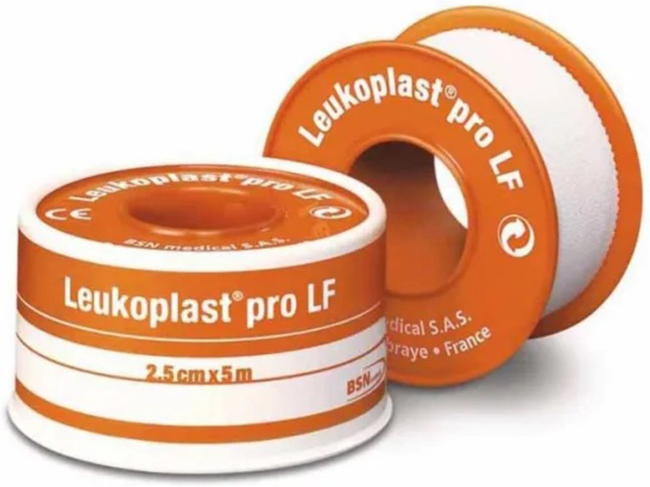 CEROTTO CHIRURGICO MEDICATO IN ROCCHETTO LEUKOPLAST PRO LF CON OSSIDO DI ZINCO 2,5X500 CM - Parafarmacia Mostacciano
