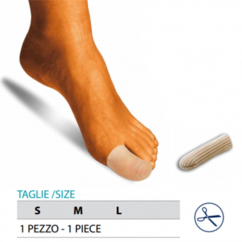 ORIONE OK PED G105 CAPPUCCIO PROTEGGI DITA GEL POLIMERO RIVESTITO TESSUTO L 1 PEZZO - Parafarmacia Mostacciano