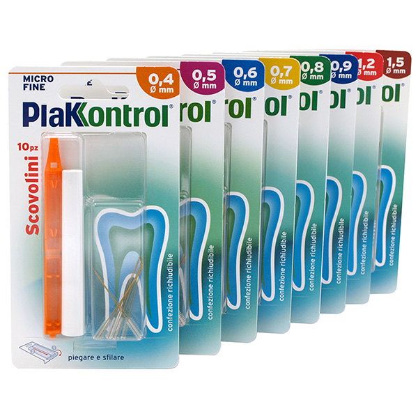 PLAKKONTROL MINIGRIP SCOVOLINO 0,5 MM 10 PEZZI - Parafarmacia Mostacciano