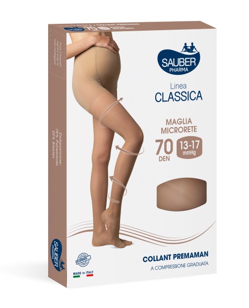 SAUBER COLLANT PREMAMAN 140 DENARI MAGLIA MICRORETE NEUTRO BEIGE 5 LINEA CLASSICA - Parafarmacia Mostacciano