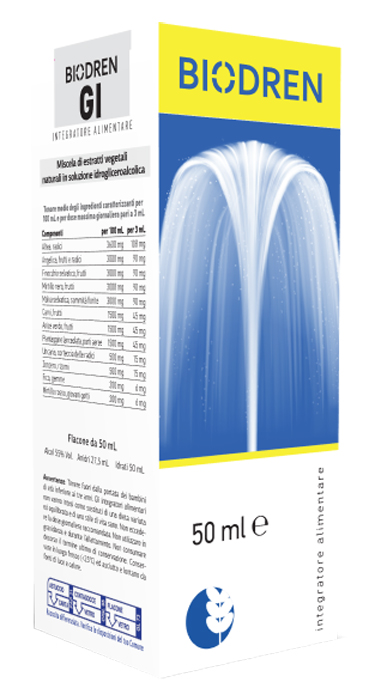 BIODREN GI SOLUZIONE IDROALCOLICA 50 ML FLACONE - Parafarmacia Mostacciano