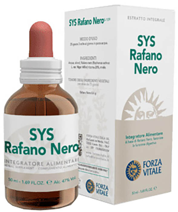 SYS RAFANO NERO GOCCE 50 ML - Parafarmacia Mostacciano
