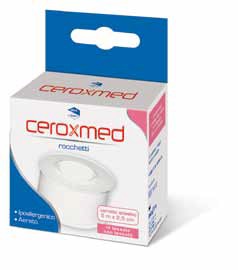 CEROTTO ADESIVO IN ROCCHETTO CEROXMED IN TESSUTO NON TESSUTO AERATO IPOALLERGENICO BIANCO 500X2,5 CM 1 PEZZO - Parafarmacia Mostacciano