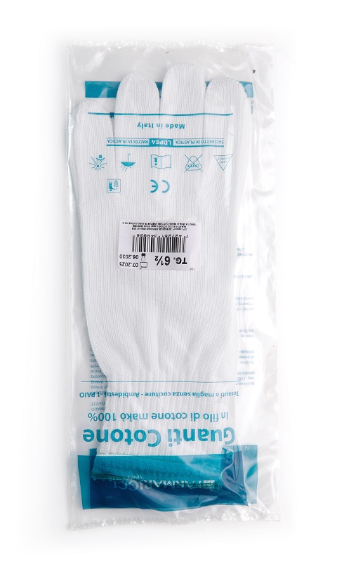 GUANTO CHIRURGICO COTONE FELPATO 6,5 - Parafarmacia Mostacciano