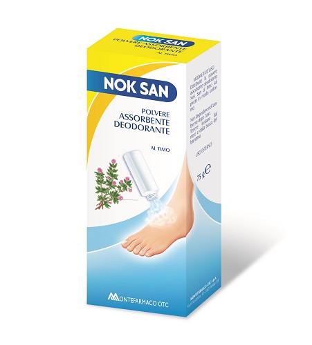 NOK SAN POLVERE ASSORBENTE DEODORANTE 75 G - Parafarmacia Mostacciano