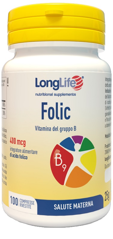 LONGLIFE FOLIC 400 MCG 100 COMPRESSE - Parafarmacia Mostacciano