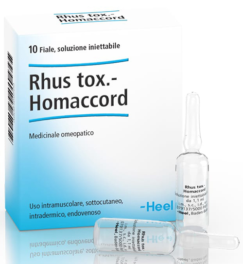 HEEL RHUS TOXICODENDRON HOMACCORD 10 FIALE DA 1,1 ML L'UNA - Parafarmacia Mostacciano