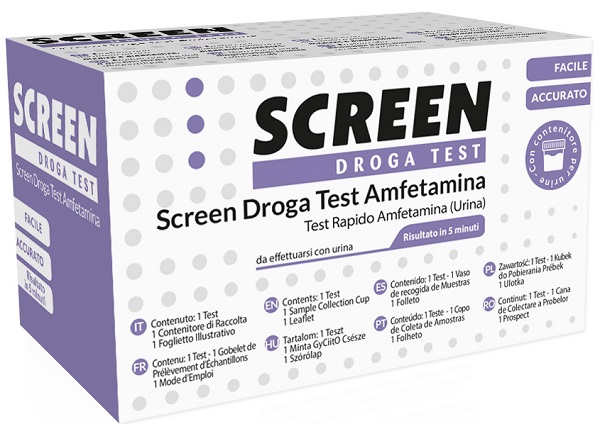 DROGA TEST CHE RILEVA UNA SOSTANZA ANFETAMINA SCREEN DROGA TEST ANFETAMINE - Parafarmacia Mostacciano