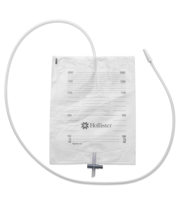 SACCA URINA DA LETTO HOLLISTER CON ANTIREFLUSSO E RUBINETTO DI SCARICO TUBO 130 CM 30 PEZZI - Parafarmacia Mostacciano