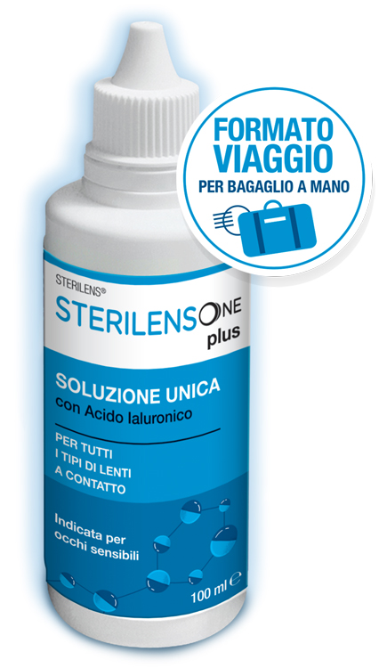 SOLUZIONE UNICA STERILENS ONE PLUS CON ACIDO IALURONICO 100 ML - Parafarmacia Mostacciano