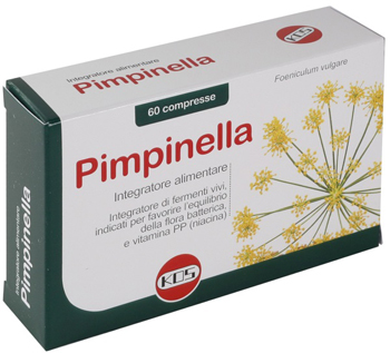 PIMPINELLA INTEGRATORE ALIMENTARE PER APPARATO DIGERENTE 60 COMPRESSE SCATOLA 48 G - Parafarmacia Mostacciano