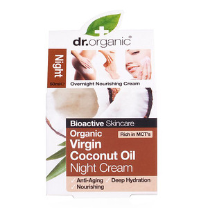 DR ORGANIC COCONUT OIL COCCO NIGHT CREAM CREMA VISO NOTTE 50 ML - Parafarmacia Mostacciano