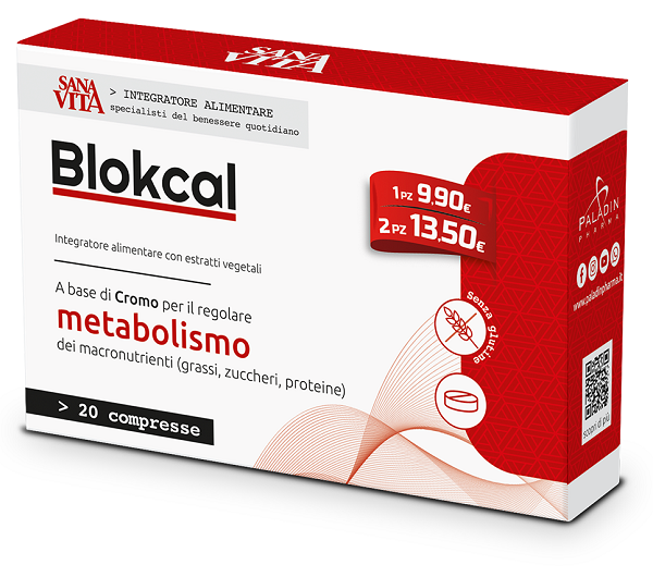 SANAVITA BLOKCAL 20 COMPRESSE - Parafarmacia Mostacciano