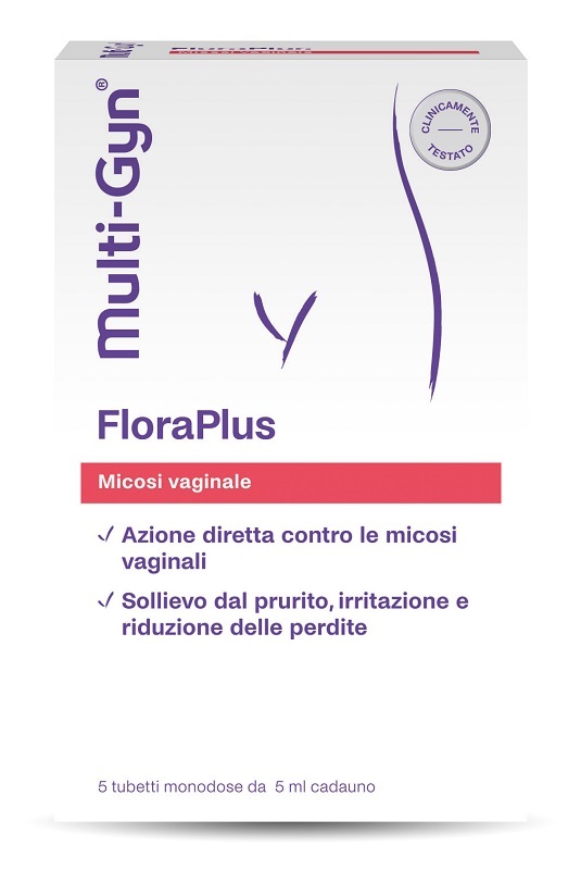 FLORAPLUS MULTI-GYN CANDIDOSI VAGINALE 5 TUBETTI X 5 ML - Parafarmacia Mostacciano