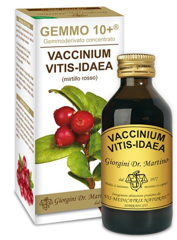 GEMMO 10+ MIRTILLO ROSSO LIQUIDO ANALCOLICO 100 ML - Parafarmacia Mostacciano