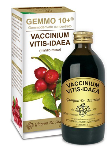 GEMMO 10+ MIRTILLO ROSSO LIQUIDO ANALCOLICO 200 ML - Parafarmacia Mostacciano