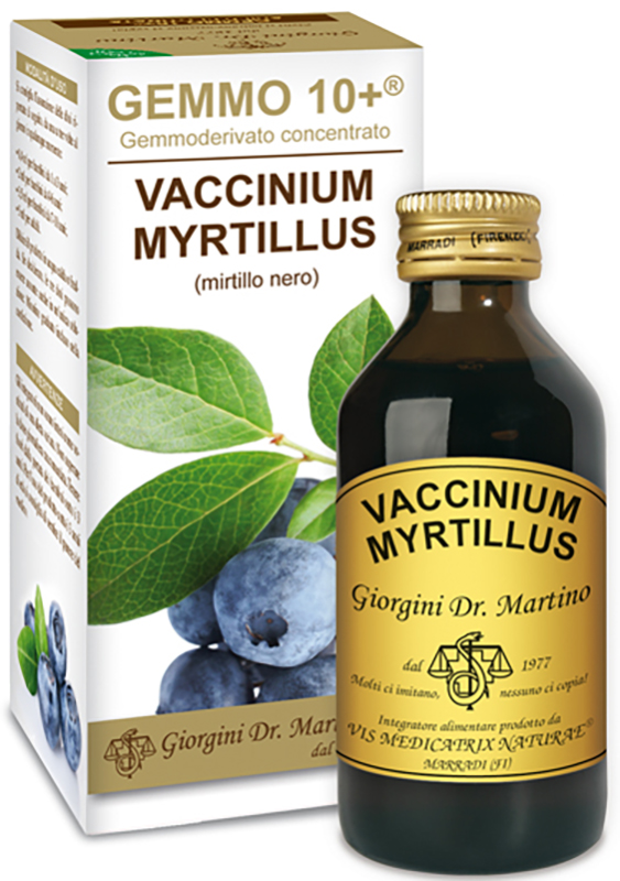 GEMMO 10+ MIRTILLO NERO LIQUIDO AN 100 ML - Parafarmacia Mostacciano