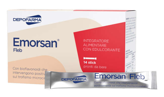 EMORSAN FLEB 14 BUSTINE STICK PACK 15 ML - Parafarmacia Mostacciano