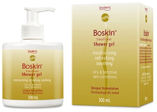 BOSKIN DOCCIA GEL EMOLLIENTE CUOIO CAPELLUTO E PELLE 300 ML - Parafarmacia Mostacciano