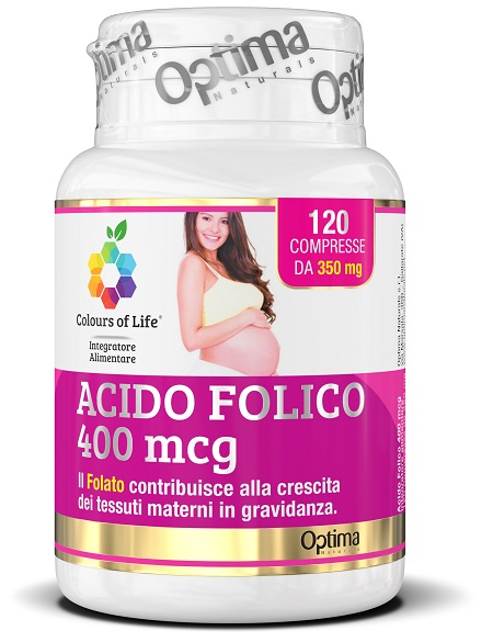 COLOURS OF LIFE ACIDO FOLICO 400 MCG 120 COMPRESSE 350 MG - Parafarmacia Mostacciano
