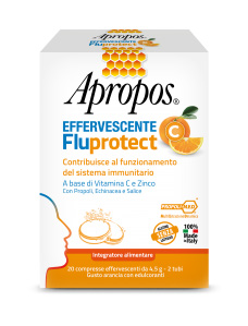 APROPOS FLUPROTECT EFFERVESCENTE C 20 COMPRESSE - Parafarmacia Mostacciano
