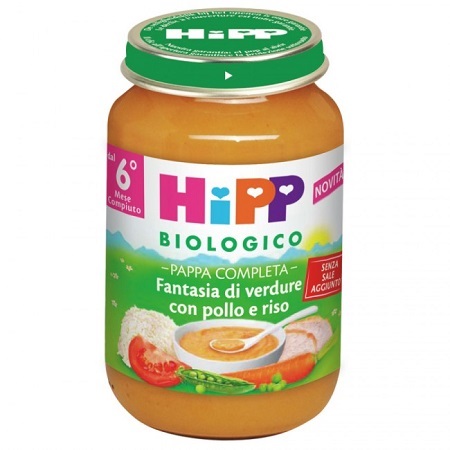 HIPP BIO PAPPA PRONTA FANTAS VERD POLLO RISO 190 G - Parafarmacia Mostacciano